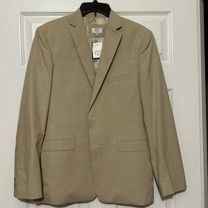 Tan boys blazer